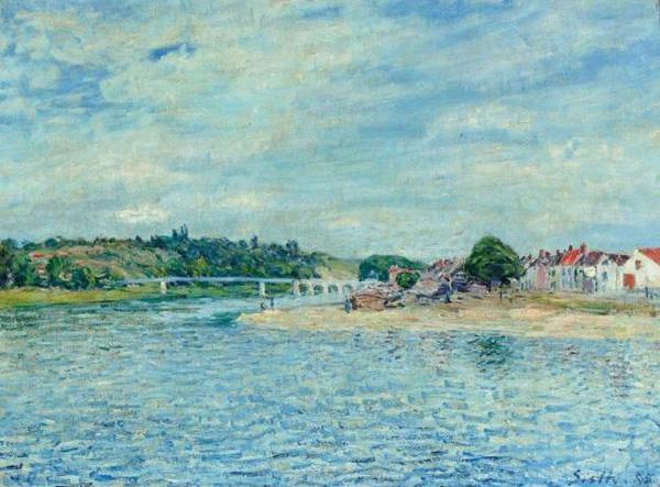 Alfred Sisley La Seine a Saint-Mammes